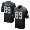 LV.Raiders #89 Brock Bowers Player Black Home Game Qdoa Stitched Jerseys