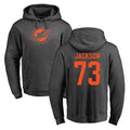 M.Dolphins #73 Austin Jackson Player Darkgray Pullover Hoodies Limited Qdoa Stitched Jerseys