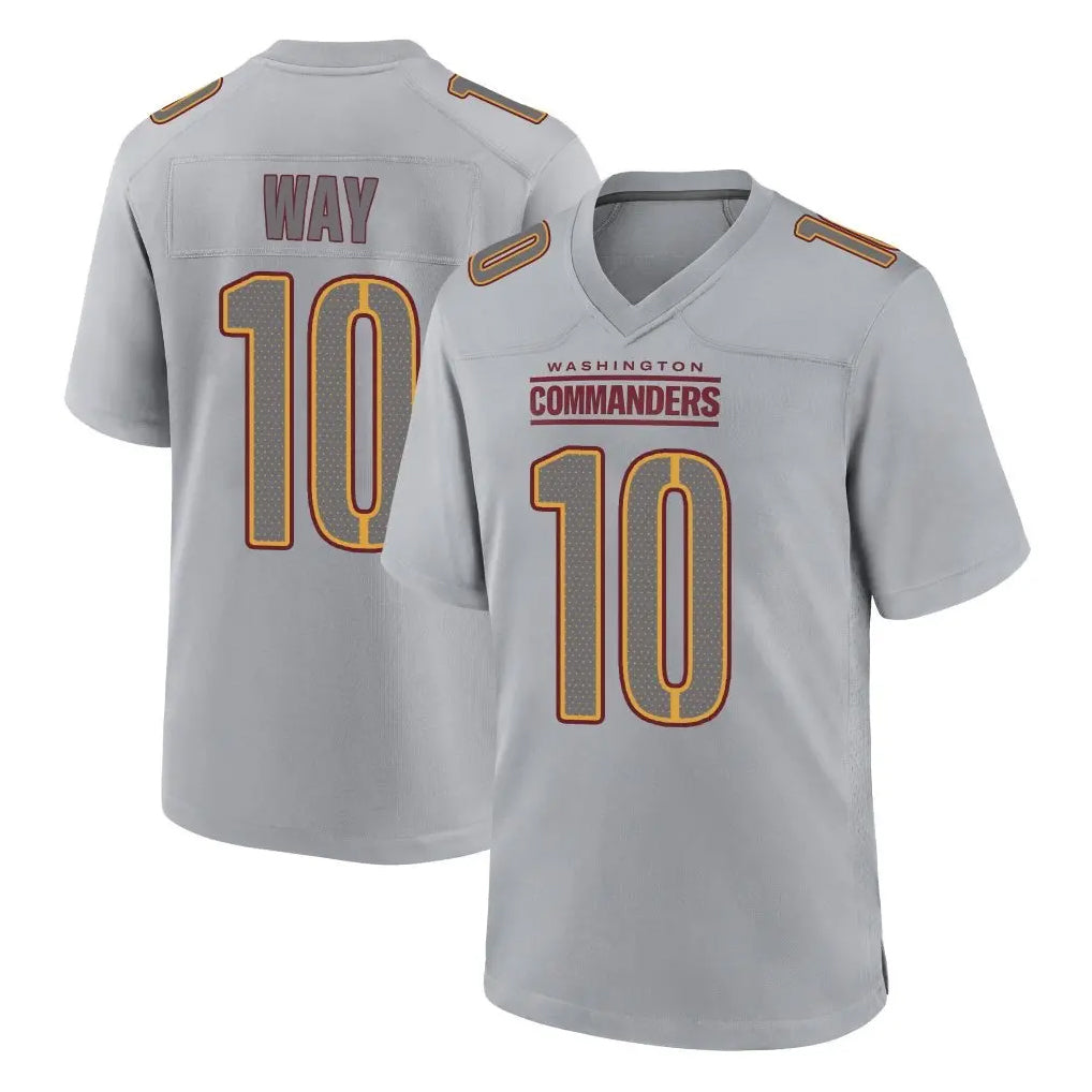 W.Commanders #10 Tress Way Player Gray Atmosphere Fashion Home Game Qdoa Stitched Jerseys