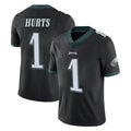 P.Eagles #1 Jalen Hurts Player Black Limited Vapor Untouchable Home Game Qdoa Stitched Jerseys