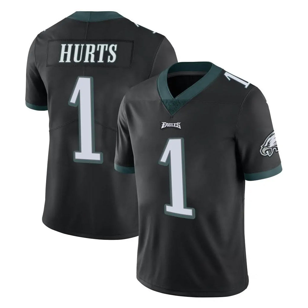 P.Eagles #1 Jalen Hurts Player Black Limited Vapor Untouchable Home Game Qdoa Stitched Jerseys
