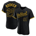 Athletics #25 Brent Rooker Player Black Snake Skin City Limited Elite Home Game Qdoa Stitched Jerseys