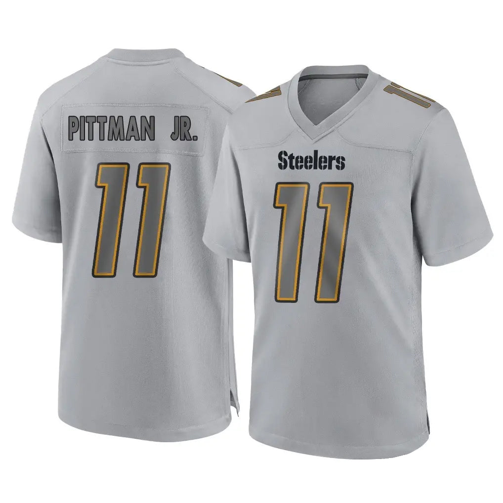 P.Steelers #11 Michael Pittman Jr. Player Gray Atmosphere Fashion Home Game Qdoa Stitched Jerseys
