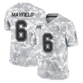 TB.Buccaneers #6 Baker Mayfield Player Arctic Camo Limited Salute To Service Home Game Qdoa Stitched Jerseys