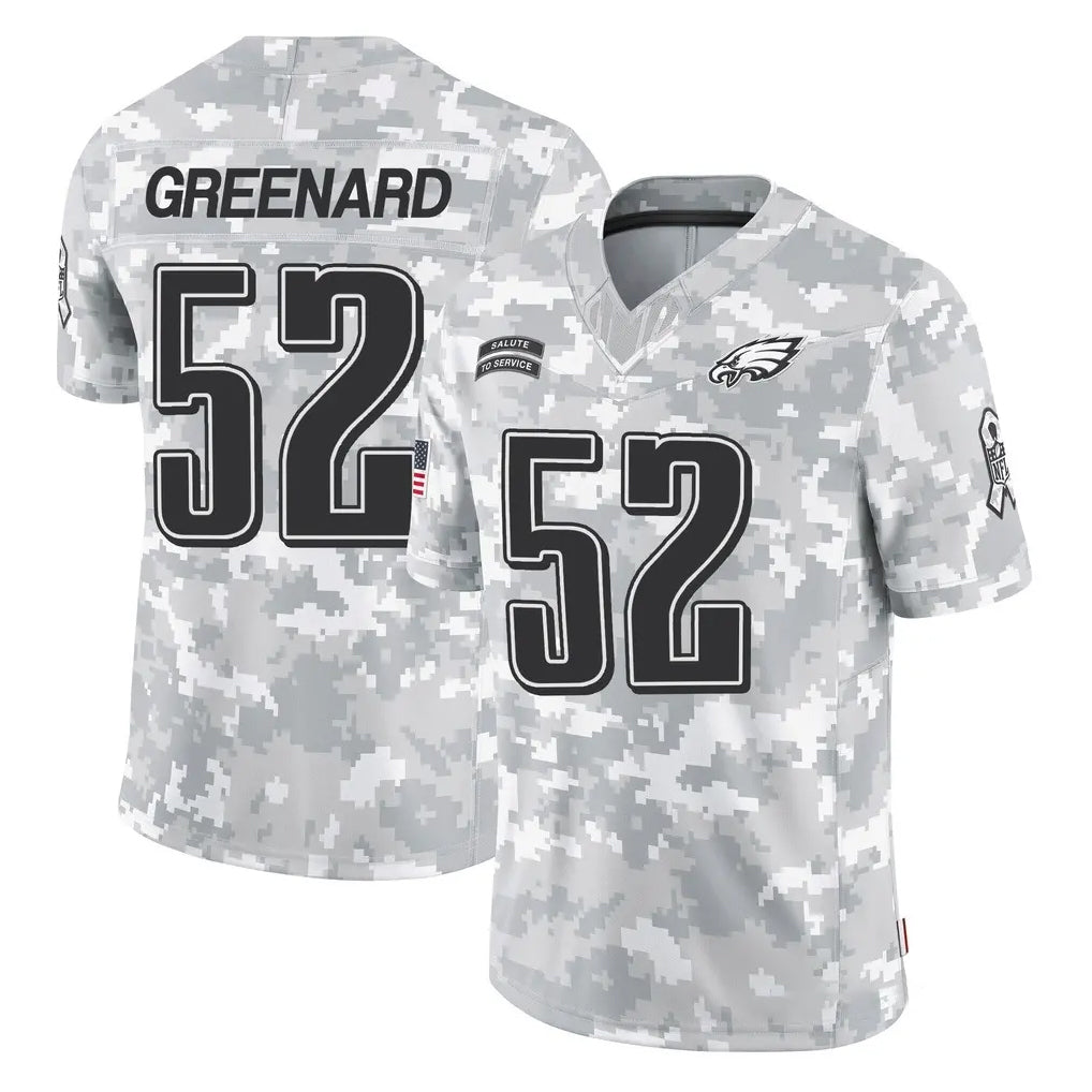 P.Eagles #52 Jonathan Greenard Player Arctic Camo Salute to Service Limited Game Qdoa Stitched Jerseys