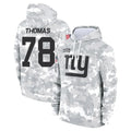 NY.Giants #78 Andrew Thomas Player Arctic Camo Salute to Service Pullover Hoodies Limited Game Qdoa Stitched Jerseys