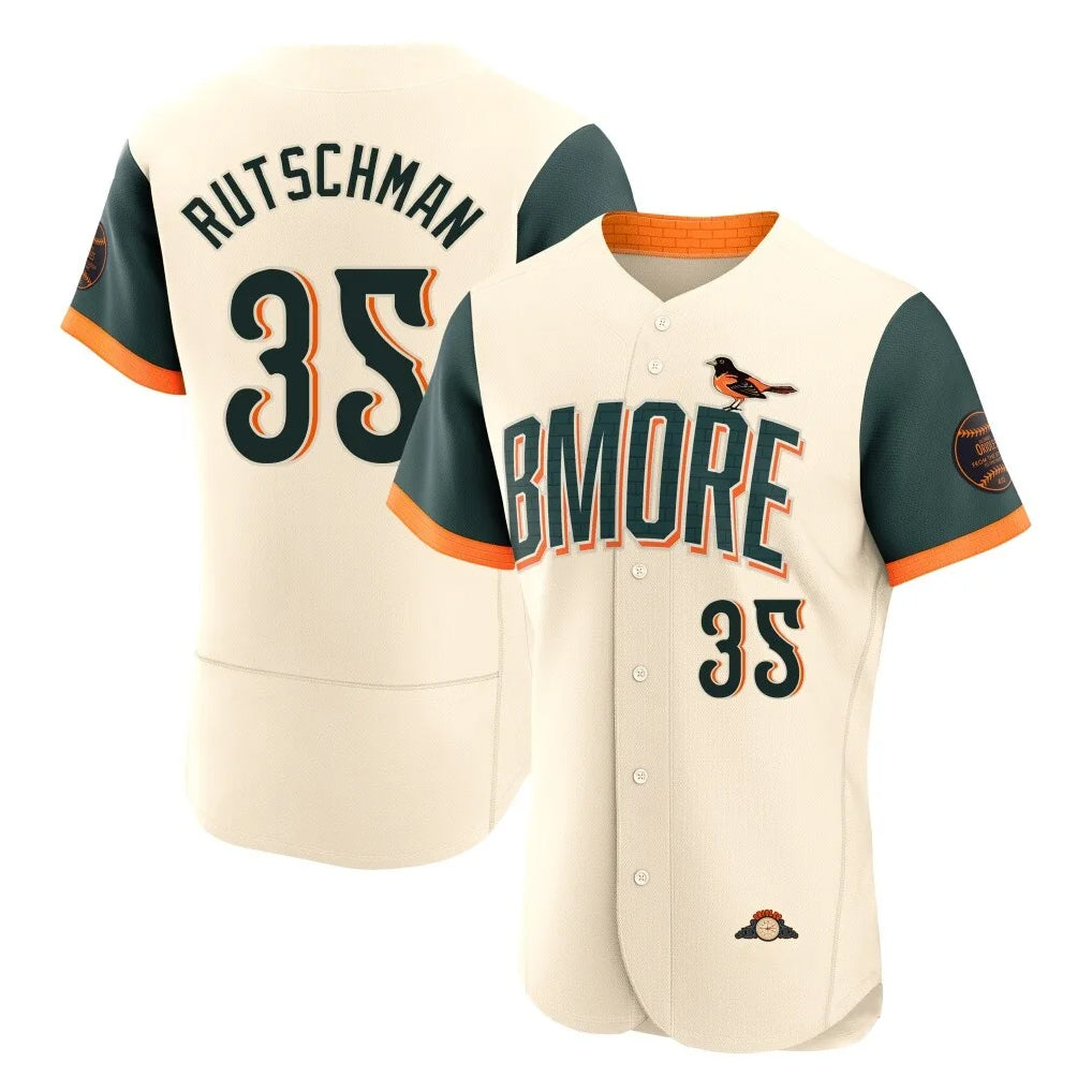B.Orioles #35 Adley Rutschman Player Cream 2026 City Connect Limited Elite Home Game Qdoa Stitched Jerseys