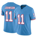 T.Titans #11 Jermaine Johnson II Player Light Blue Limited Vapor F.U.S.E. Home Game Qdoa Stitched Jerseys