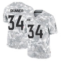 D.Broncos #34 JL Skinner Player Arctic Camo Salute To Service Limited Qdoa Stitched Jerseys