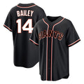 SF.Giants #14 Patrick Bailey Player Black Fashion Out Home Limited Qdoa Stitched Jerseys
