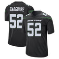 NY.Jets #52 Kingsley Enagbare Player Stealth Black Home Game Qdoa Stitched Jerseys