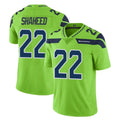 S.Seahawks #22 Rashid Shaheed Player Green Limited Color Rush Home Game Qdoa Stitched Jerseys