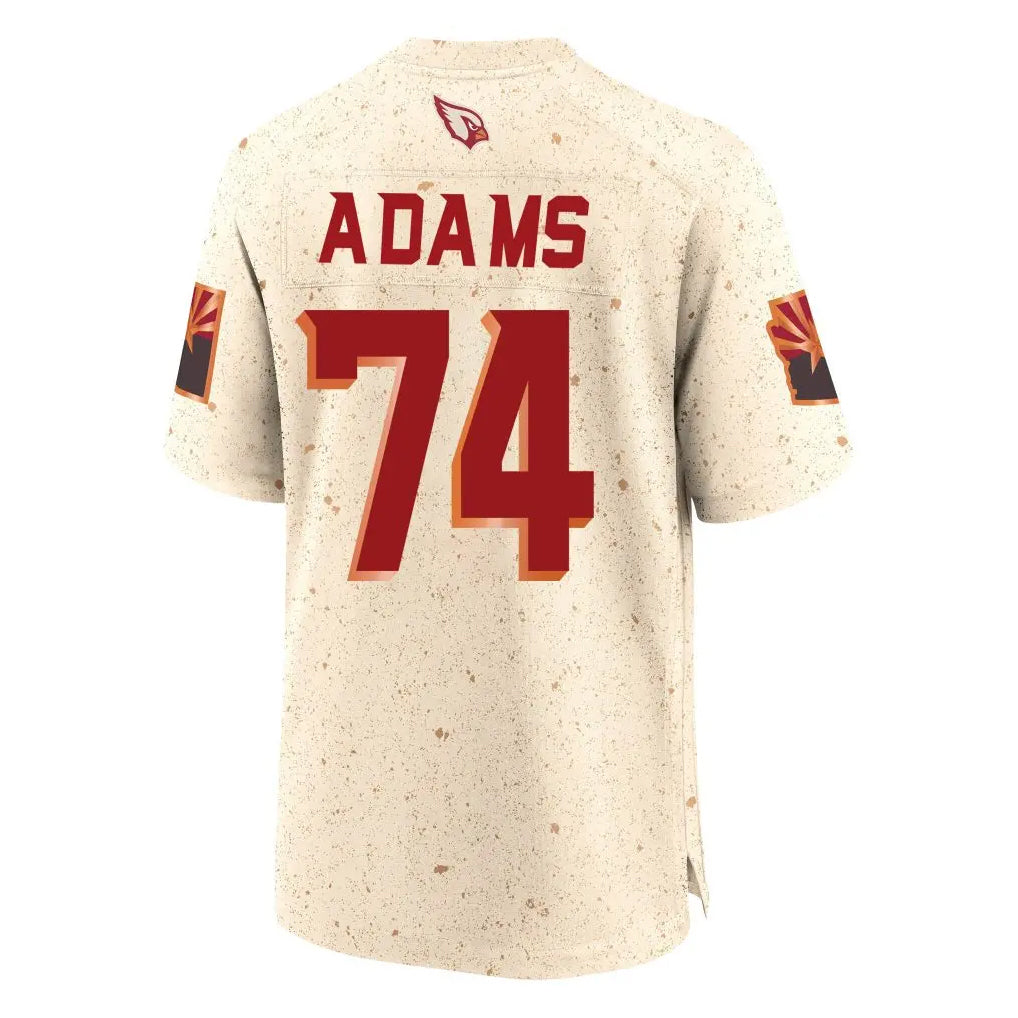 A.Cardinals #74 Isaiah Adams Player Cream Rivalries Collection Game Qdoa Stitched Jerseys