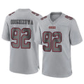 SF.49ers #92 Osa Odighizuwa Player Gray Atmosphere Fashion Home Game Qdoa Stitched Jerseys
