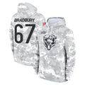 C.Bears #67 Garrett Bradbury Player Arctic Camo Salute to Service Pullover Hoodies Limited Qdoa Stitched Jerseys
