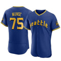 S.Mariners #75 Andres Munoz Player Royal City Connect Home Limited Elite Qdoa Stitched Jerseys