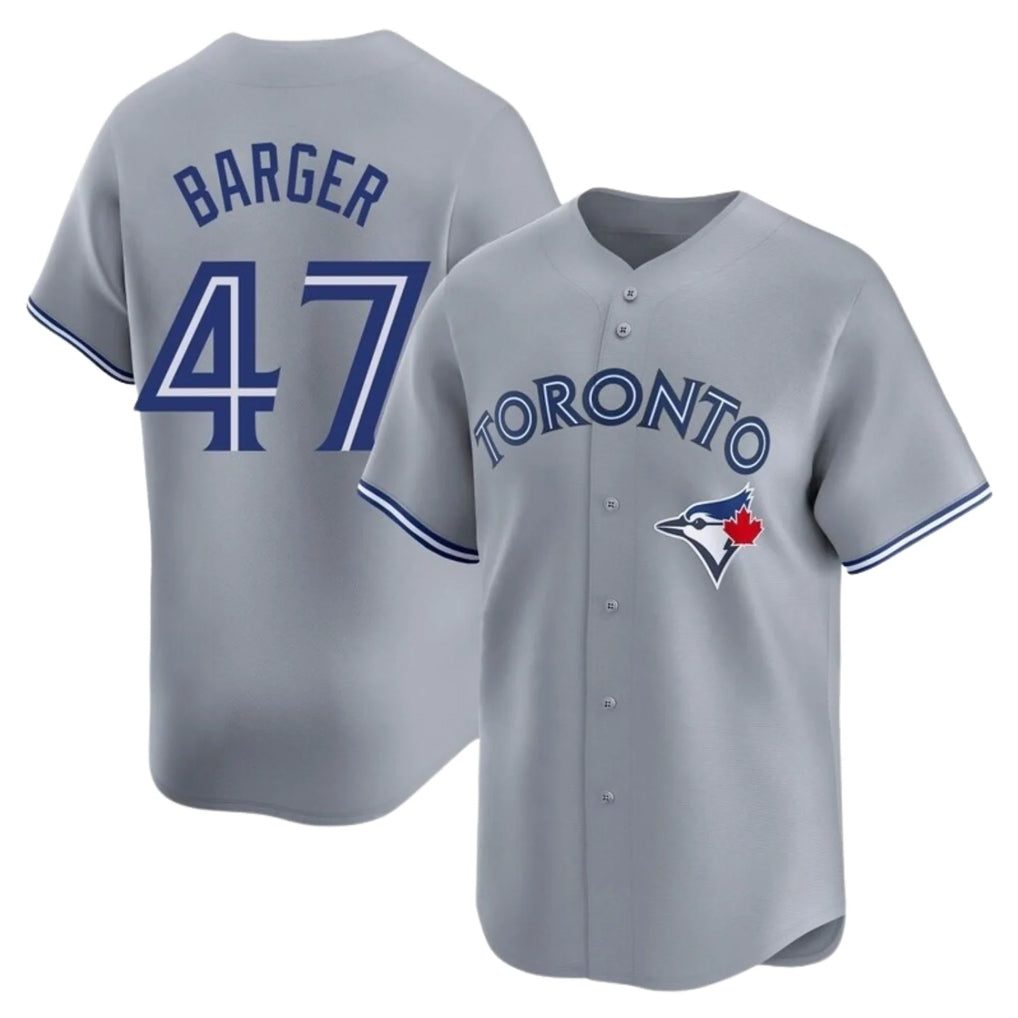 T.Blue Jays #47 Addison Barger Player Gray Replica Qdoa Stitched Jerseys