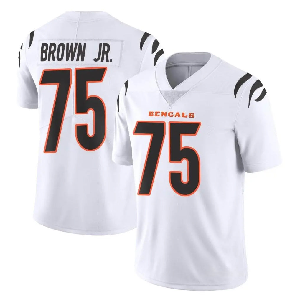 C.Bengals #75 Orlando Brown Jr. Player White Vapor Untouchable Limited Home Game Qdoa Stitched Jerseys