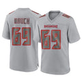 TB.Buccaneers #69 Cody Mauch Player Gray Atmosphere Fashion Home Game Qdoa Stitched Jerseys