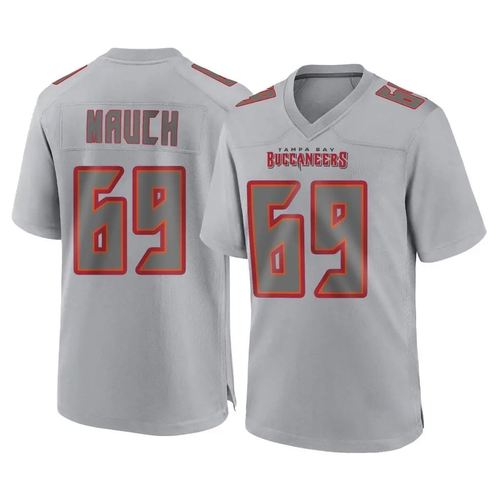 TB.Buccaneers #69 Cody Mauch Player Gray Atmosphere Fashion Home Game Qdoa Stitched Jerseys