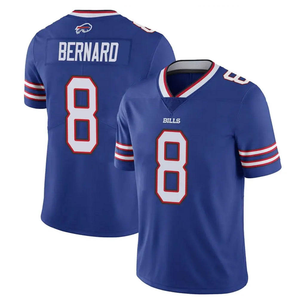 B.Bills #8 Terrel Bernard Player Royal Vapor Untouchable Limited Qdoa Stitched Jerseys