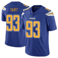 LA.Chargers #93 Teair Tart Player Royal Limited Color Rush Vapor Untouchable Home Game Qdoa Stitched Jerseys