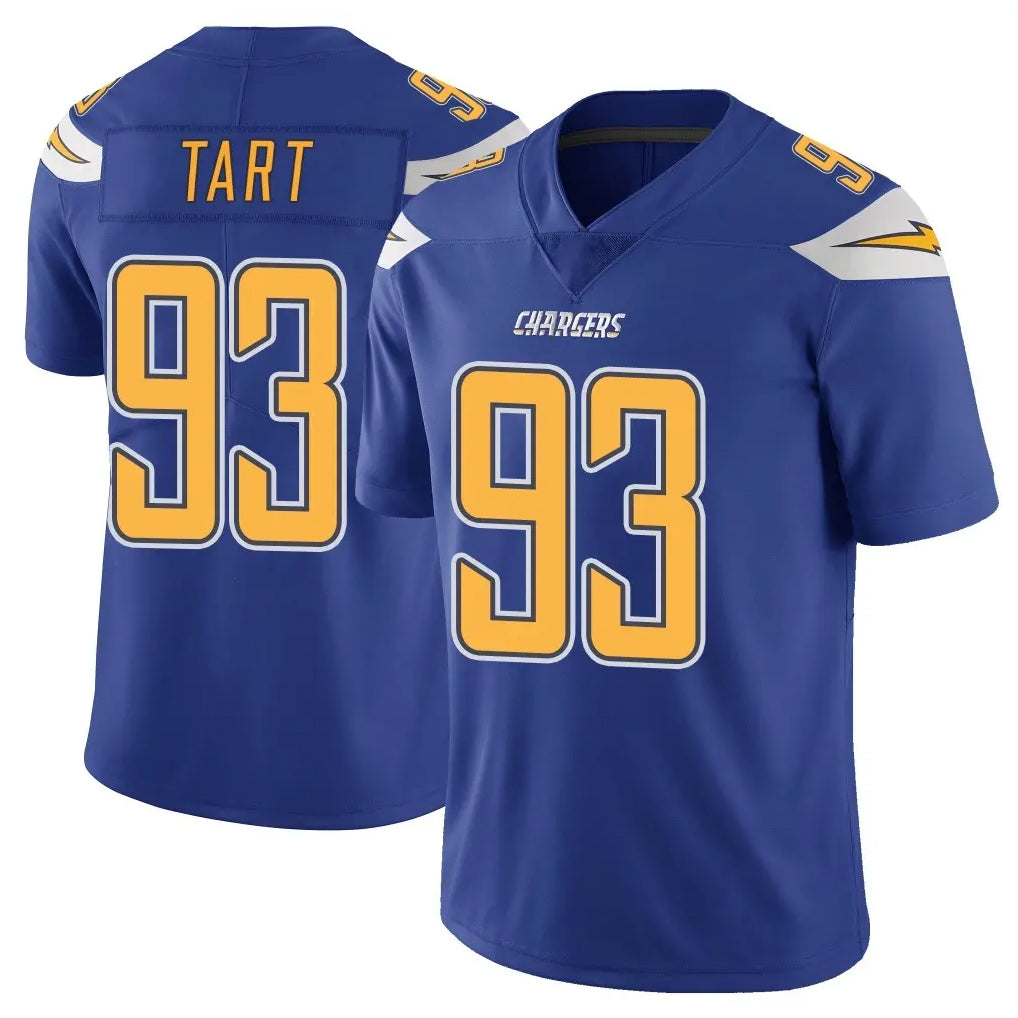 LA.Chargers #93 Teair Tart Player Royal Limited Color Rush Vapor Untouchable Home Game Qdoa Stitched Jerseys