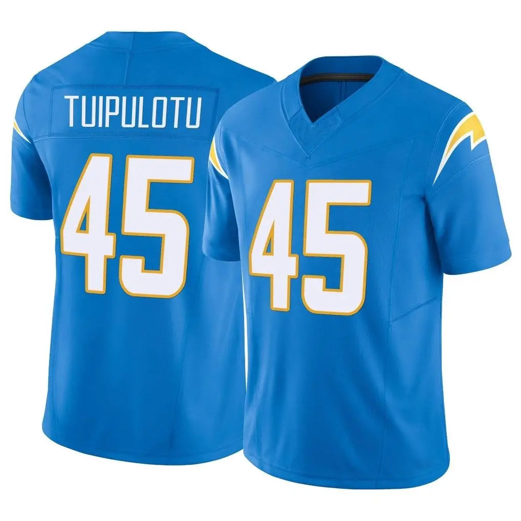 LA.Chargers #45 Tuli Tuipulotu Player Blue Limited Vapor F.U.S.E. Home Game Qdoa Stitched Jerseys