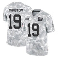 NY.Giants #19 Jameis Winston Player Arctic Camo Salute To Service Limited Game Qdoa Stitched Jerseys