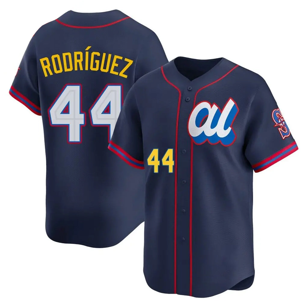 S.Mariners #44 Julio Rodriguez Player Navy American League All-Star Edition Limited Qdoa Stitched Jerseys