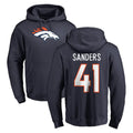 D.Broncos #41 Drew Sanders Player Navy Pullover Hoodie Limited Qdoa Stitched Jerseys
