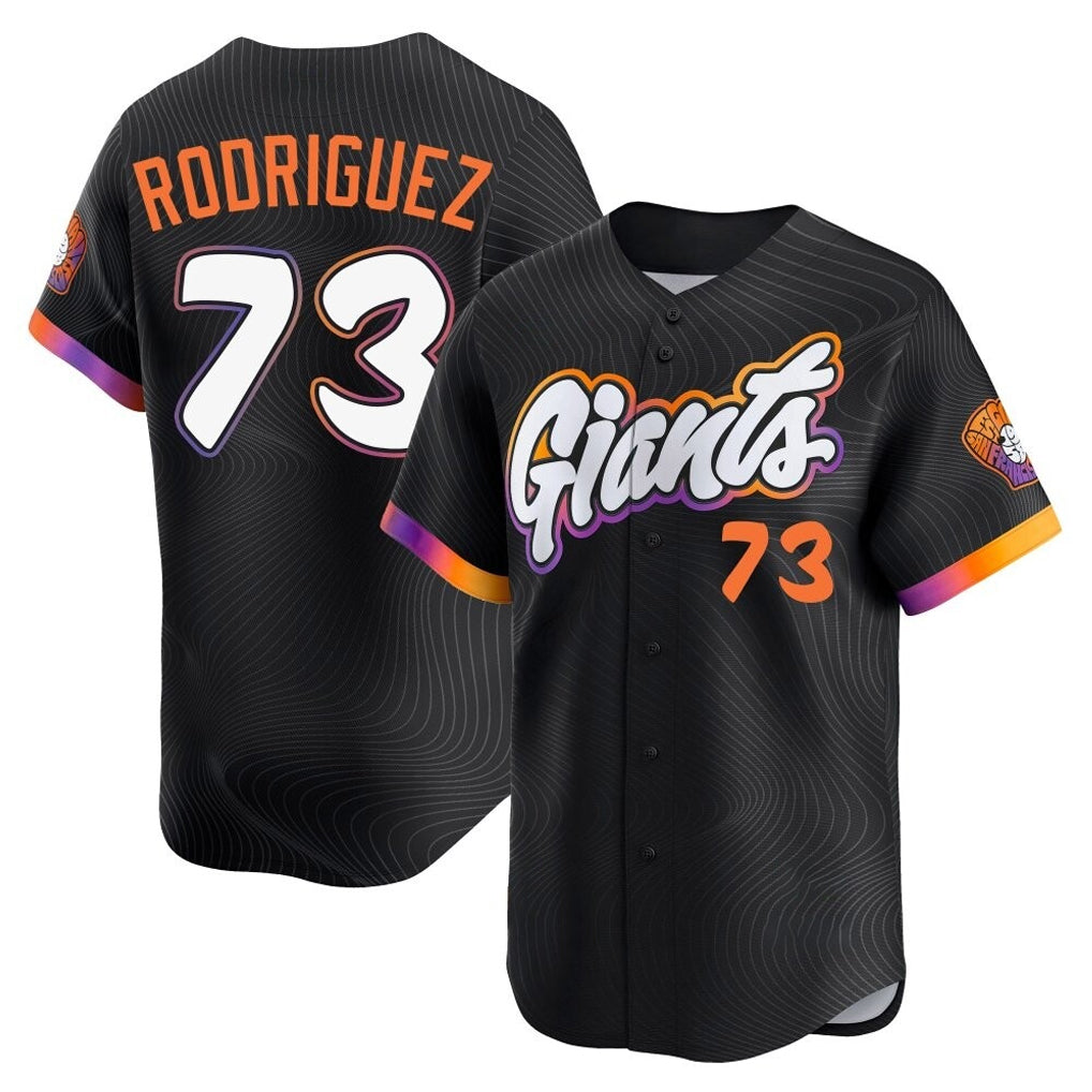 SF.Giants #73 Randy Rodriguez Player Black City Connect Home Limited Qdoa Stitched Jerseys
