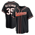 B.Orioles #35 Adley Rutschman Player Black Out Home Game Qdoa Stitched Jerseys