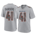 D.Broncos #41 Drew Sanders Player Gray Atmosphere Fashion Limited Game Qdoa Stitched Jerseys