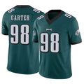 P.Eagles #98 Jalen Carter Player Team Color Green Limited Vapor F.U.S.E. Home Game Qdoa Stitched Jerseys
