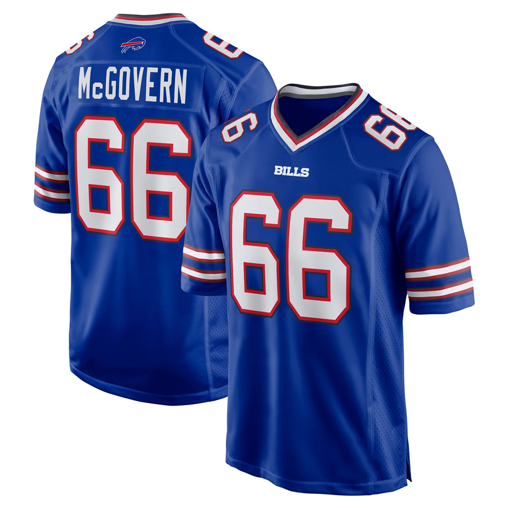 B.Bills #66 Connor McGovern Player Royal Home Game Qdoa Stitched Jerseys