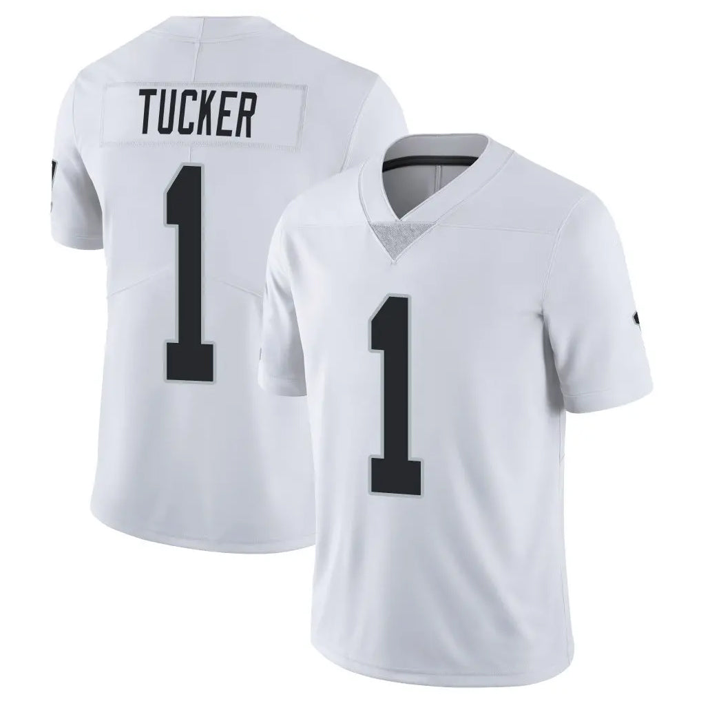 LV.Raiders #1 Tre Tucker Player White Limited Vapor Untouchable Home Game Qdoa Stitched Jerseys