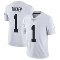 LV.Raiders #1 Tre Tucker Player White Limited Vapor Untouchable Home Game Qdoa Stitched Jerseys