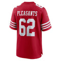 Qdoa SF.49ers #62 Austen Pleasants Scarlet Team Game Jersey