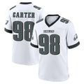P.Eagles #98 Jalen Carter Player White Game Home Qdoa Stitched Jerseys