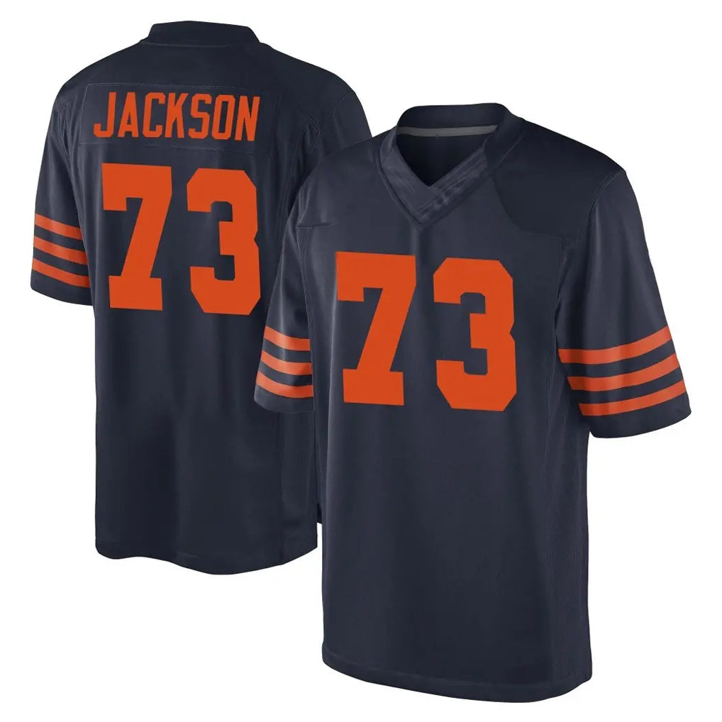C.Bears #73 Jonah Jackson Player Navy Blue Alternate Game Qdoa Stitched Jerseys