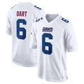NY.Giants #6 Jaxson Dart Player White Fashion Limited Home Game Qdoa Stitched Jerseys