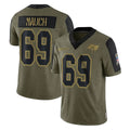 TB.Buccaneers #69 Cody Mauch Player Olive Salute To Service Limited Game Qdoa Stitched Jerseys