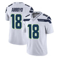 S.Seahawks #18 Elijah Arroyo Player White Limited Vapor Untouchable Home Game Qdoa Stitched Jerseys