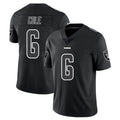 LV.Raiders #6 A.J. Cole Player Black Limited Black Impact Home Game Qdoa Stitched Jerseys