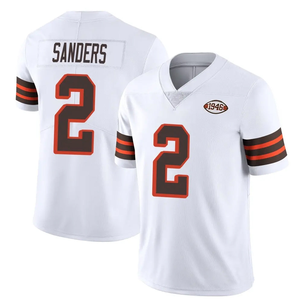 C.Browns #2 Shedeur Sanders Player White Limited  Vapor 1946 Collection Alternate Game Qdoa Stitched Jerseys