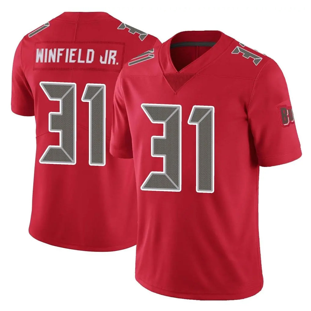 TB.Buccaneers #31 Antoine Winfield Jr. Player Red Limited Color Rush Home Game Qdoa Stitched Jerseys