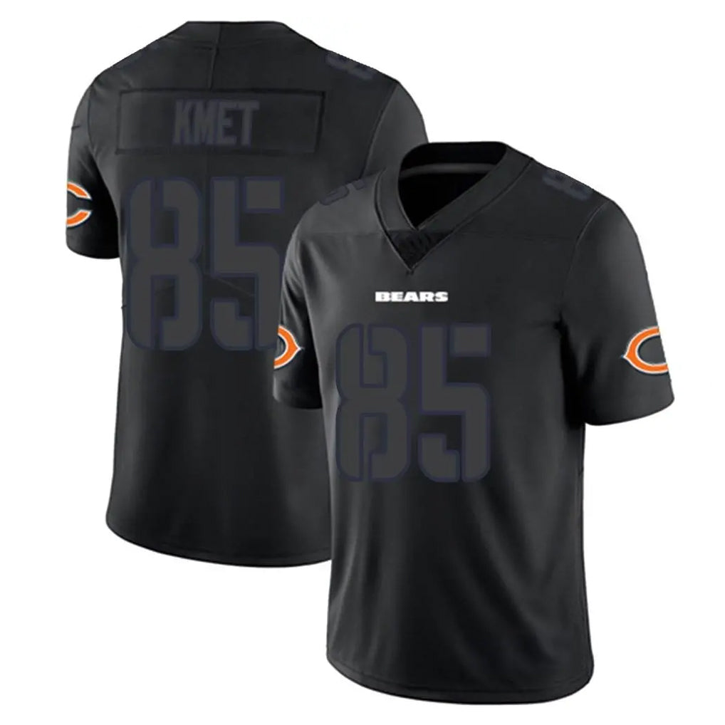 C.Bears #85 Cole Kmet Player Black Impact Limited Game Qdoa Stitched Jerseys