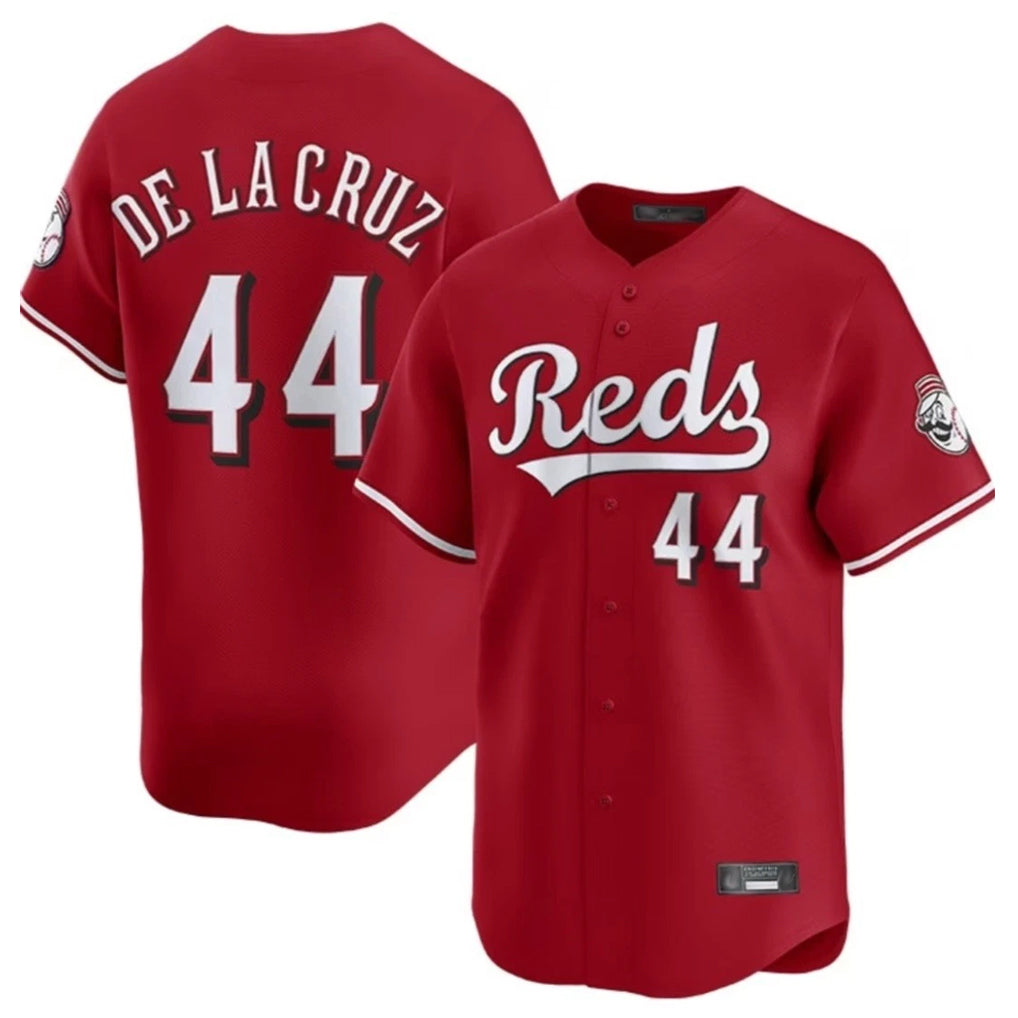 C.Reds #44 Elly De La Cruz Player Red Home Limited Qdoa Stitched Jerseys