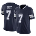 D.Cowboys #7 Rashan Gary Player Navy Limited Vapor F.U.S.E. Home Game Qdoa Stitched Jerseys